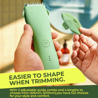 Professional Body hair Trimmer, Groin & Body Manscape Trimmer สําหรับชาย,เครื่องโกนหนวดไฟฟ้าเปลี่ยนใบมีดเซรามิค Groomer, Pubic Grooming Clipper ชายมีดโกนกันน้ํา Biki