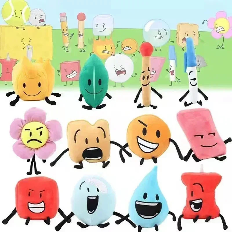 ขายร้อนตุ๊กตาของเล่นสําหรับ BFDI Plushie Battle สําหรับ Dream Island ตุ๊กตาสัตว์ของเล่นการ์ตูนพืชตุ๊