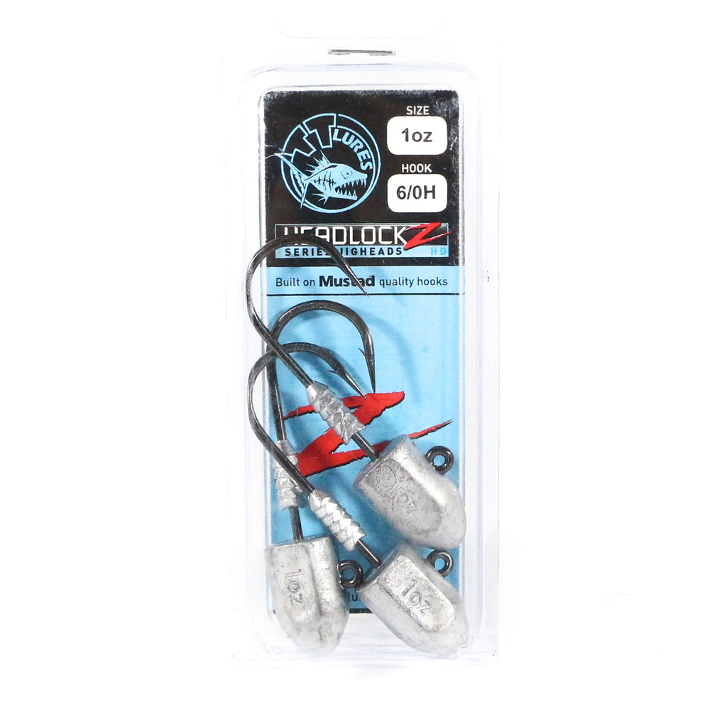Tackle Tactics TT Headlockz HD Jig Head 1 oz 6/0 H 3/แพ็ค (3269)