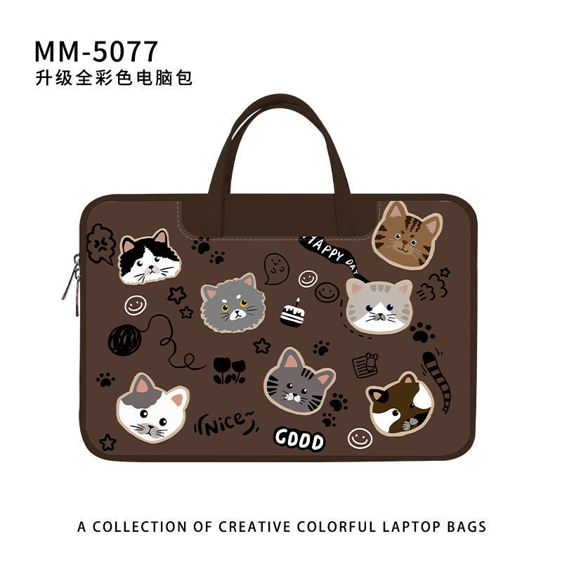 กระเป๋าแล็ปท็อป Cartoon Merad กระเป๋าคอมพิวเตอร์แบบพกพาหญิง14นิ้ว 15.6นิ้ว เก็บแท็บเล็ตโน๊ตบุ๊ค