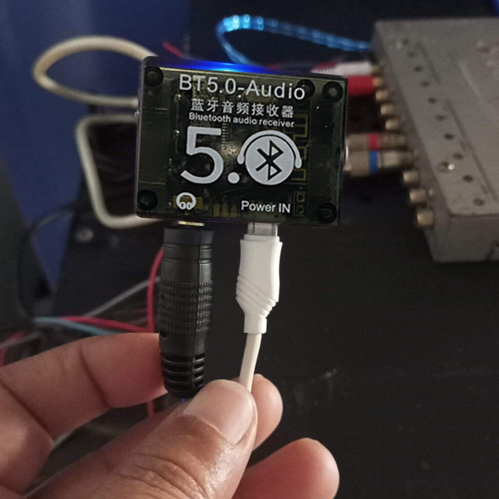MonQiQi ตัวรับสัญญาณบลูทูธ บลูทูธ 5.0 audio รับไกล 30 เมตร RCA AUX bluetooth บลูทูธ สายชาร์จ ตัวส่งสัญญาณ