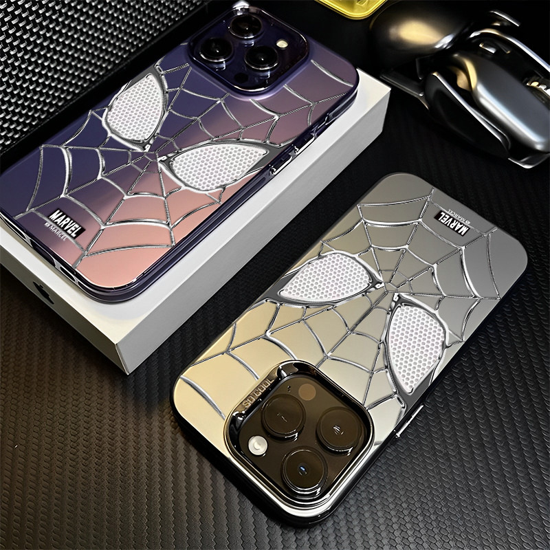 COD เคส iphone 11 13 12 14 15 16 Pro MAX X XR XSMAX 14 15 16 Plus 7Plus Cool Spider เคสโทรศัพท์คู่รักหรูหราทันสมัย ราคา ถูกที่สุด ดีลบีเคเค แกลเลอรีภาพที่ 2