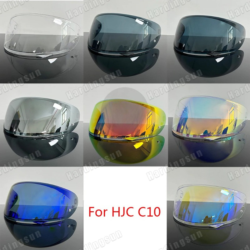C10 หมวกกันน็อค Visor เลนส์รถจักรยานยนต์ Full Face หมวกกันน็อค Visor เลนส์เปลี่ยนเลนส์สําหรับ HJC C1