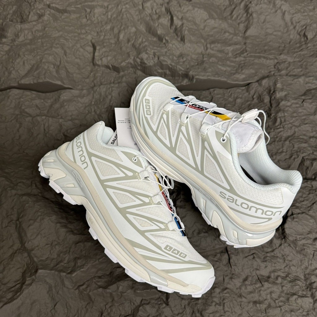 Salomon XT6 ฟังก์ชั่นกลางแจ้งกันลื่น Off-Road รองเท้ากีฬาลําลองระบายอากาศ