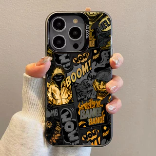 🌹GOOD🌹แฟชั่นดาร์กคอมิกส์ เคส Iphone 17 16 15 13 Pro Max 7Plus 11 12 14 Pro Max 11 Pro Max 7 8 14 15 Plus XR X XS Max