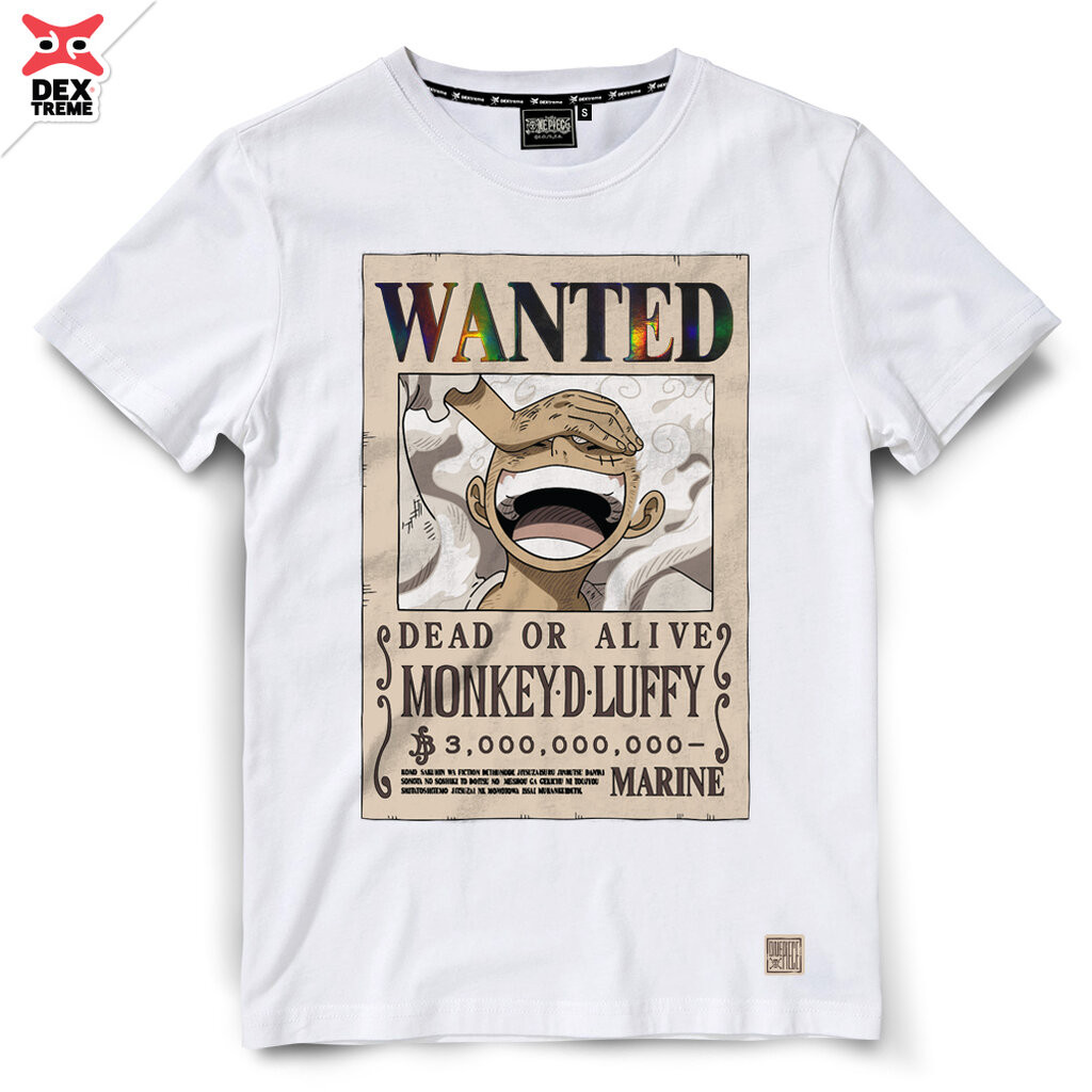 เสื้อวันพีซ One Piece Wanted Luffy