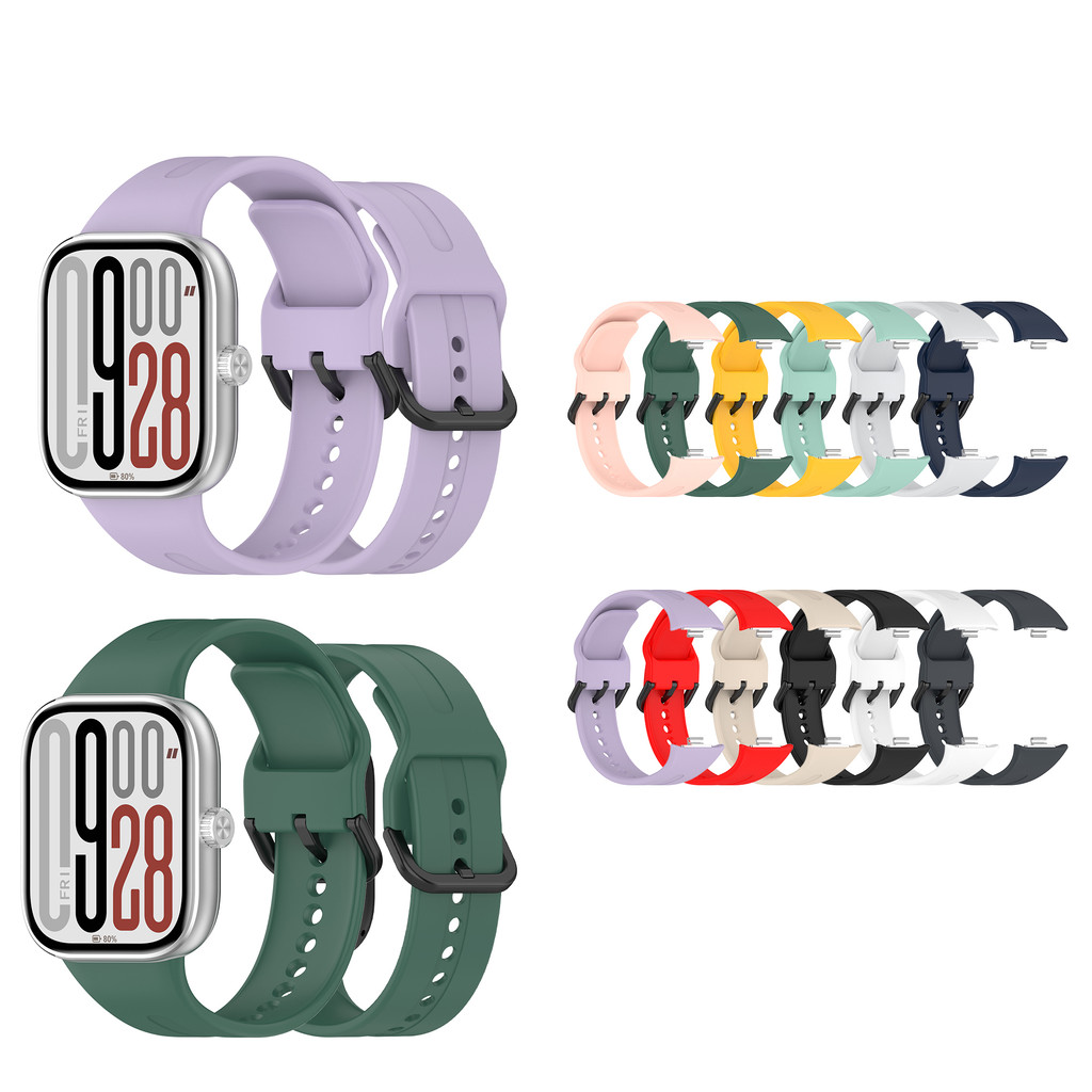สายซิลิโคนสําหรับ Redmi Watch 5 4 / Xiaomi Band 8 9 Pro Watch4 Watch5 สายรัดข้อมือแบบนุ่มอุปกรณ์เสริมอัจฉริยะเปลี่ยน