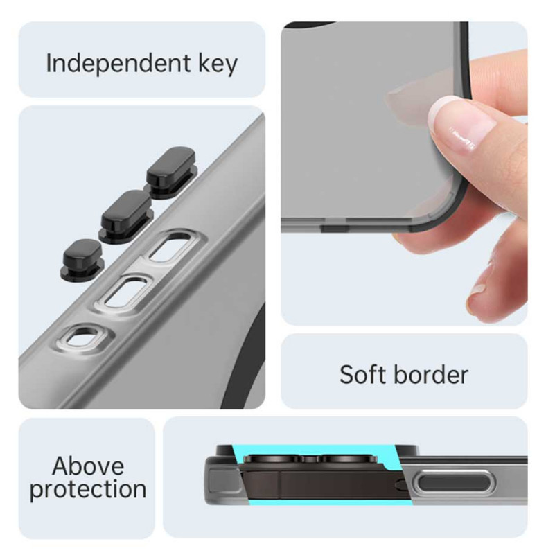 Lenuo Magnetic Matteเคสโทรศัพท์สําหรับVivo V50 lite V40 X200S X200 ultra X200 Pro Mini 5GปลอกCandyสีโปร่งใสแผ่นดินไหวบางปก - รูปที่ 5