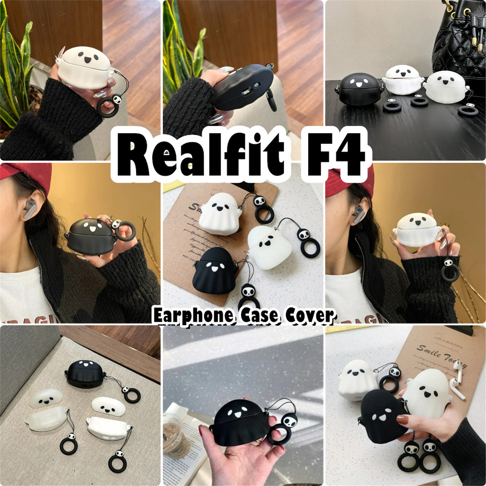 imamuraFor Realfit F4 Case Casing Soft Silicone Headphone Case Trend Cartoon NO.2