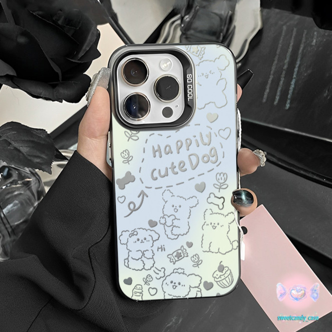 เคสแข็งคุณภาพ ลูกสุนัขการ์ตูนน่ารัก for IPhone 13 12 7Plus 14 15 11 16 Pro Max 8Plus XR XS Max SE เคสไอโฟน11 เคสไอโฟน13