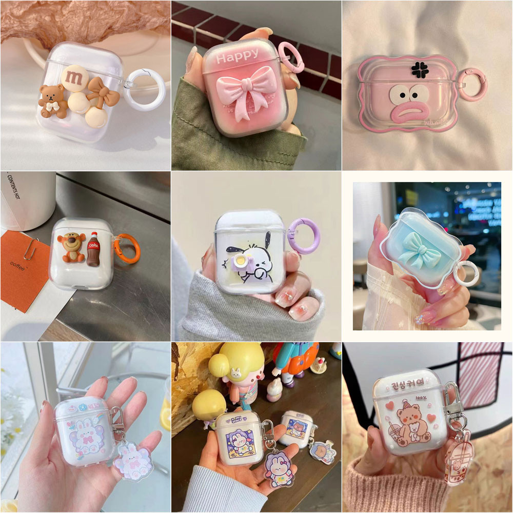 Soft SIlicone หูฟังไร้สายบลูทูธเคส For Airpods Pro 2 เคส Apple Airpods 3 2 1 Air pods Airpod Pro2 หูฟังเคส