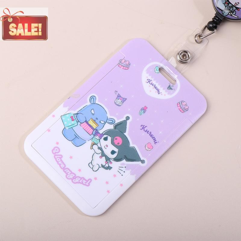 BL การ์ตูน Retractable คลิป ID ผู้ถือบัตรผู้หญิงประตูหญิง Cardholders พยาบาล Hang Credentials หัวเข็มขัด A