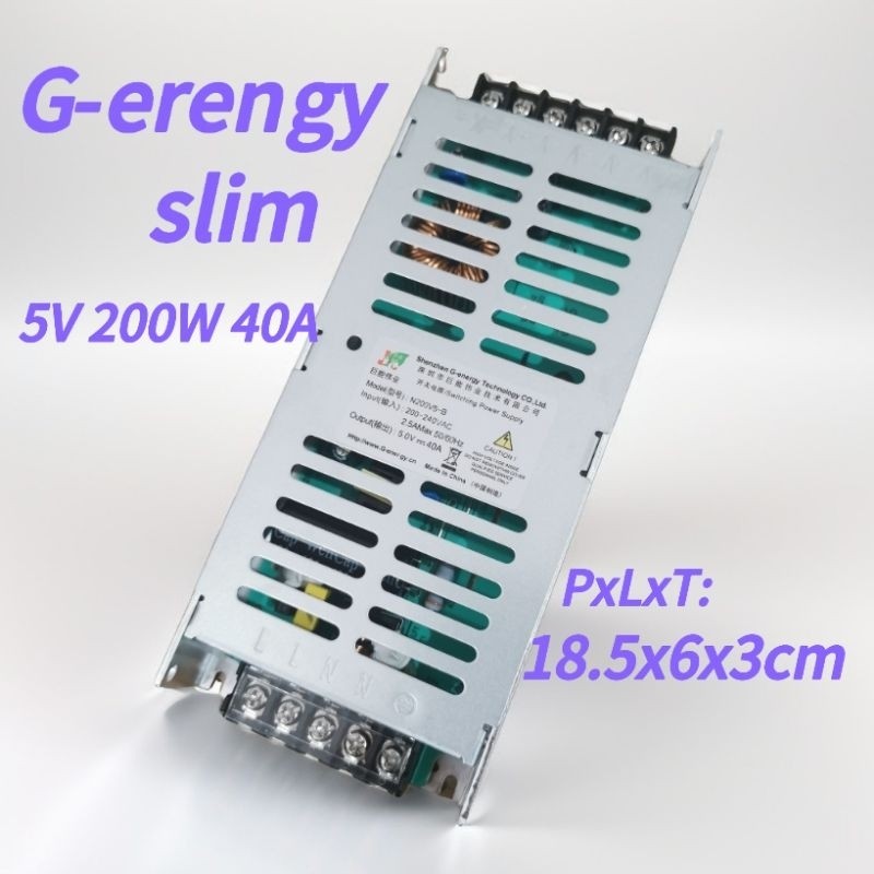 แหล่งจ่ายไฟ 5v40a psu5v40a 40a 5v40a วิดีโอตรอนคุณภาพสูง (G ENERGY)
