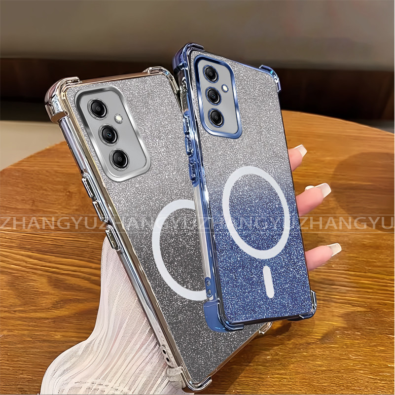 SAMSUNG สําหรับSamsung A14 A24 A34 A54 4G 5Gเคสโทรศัพท์2025 แฟลชกระดาษกันกระแทกใหม่แม่เหล็กSoftCase SZ13