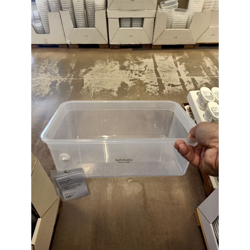 IKEAshopping 15x21สูง6cm. 1 ลิตร IKEA 365+ อิเกีย 365+ กล่องเก็บอาหาร พลาสติก ikea