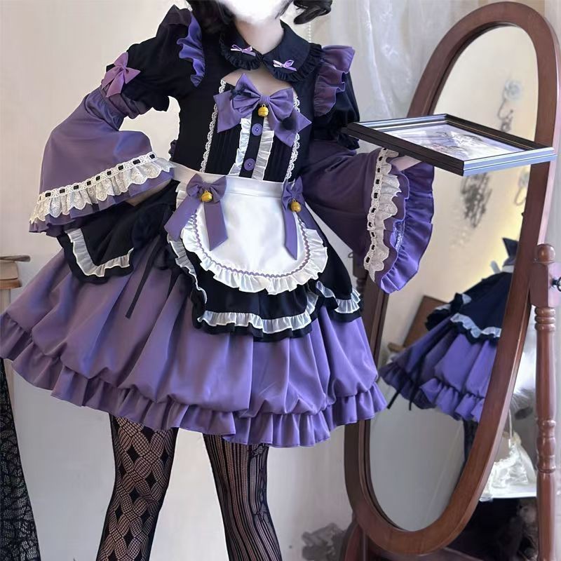 Original Design Oath Maid Lolita Dress น่ารักแขนสั้น op Bud Dress