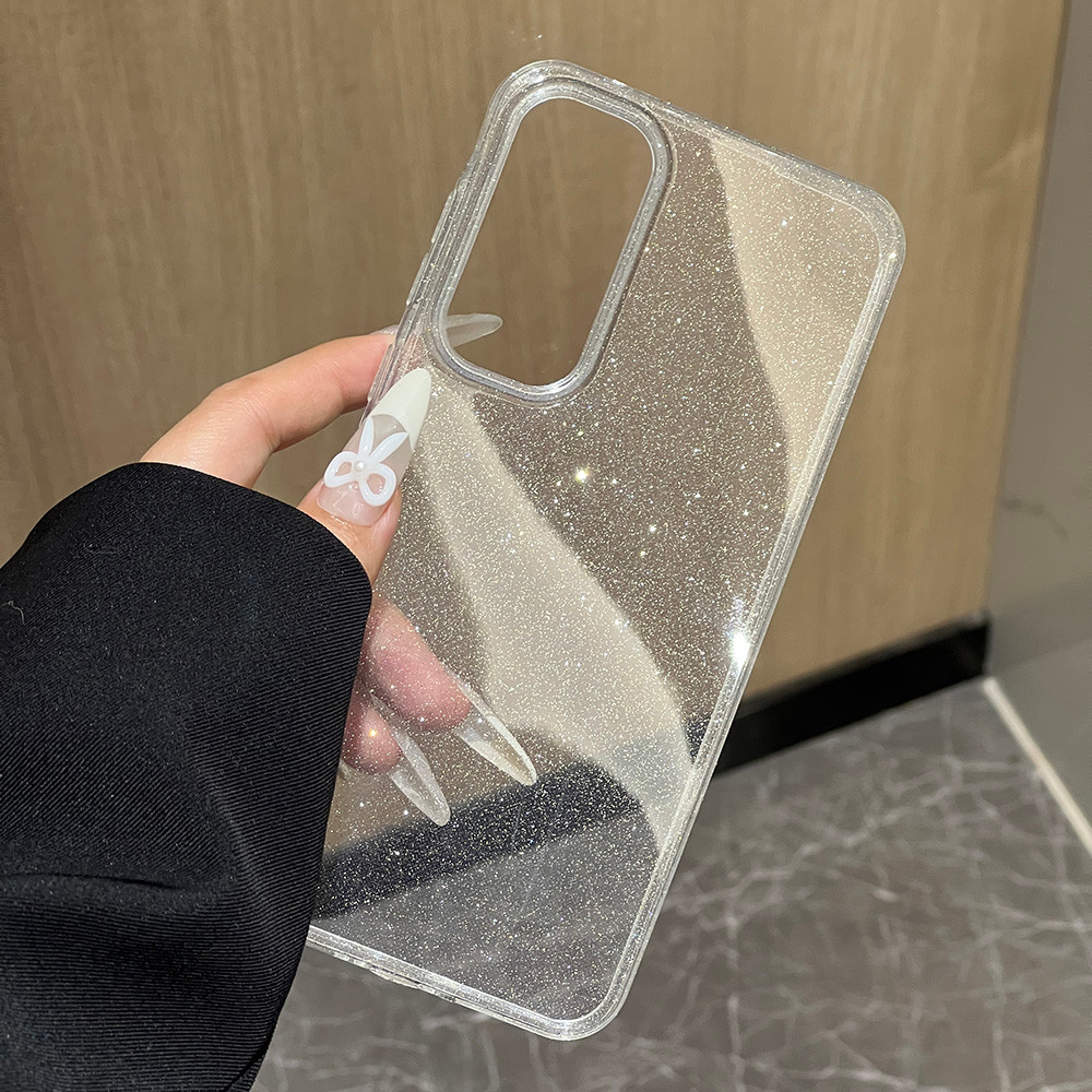 Silicone Glitter เคสทรศัพท์ For Samsung A56 5G Galaxy A55 A16 A06 A05s A36 A35 A26 A15 A12 A05 A25 A24 เคสโทรศัพท์มือถือ