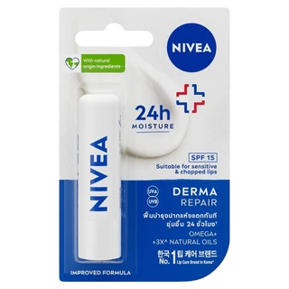 Nivea นีเวีย ลิป เดอร์มา รีแพร์ เอสพีเอฟ15 4.8 กรัม