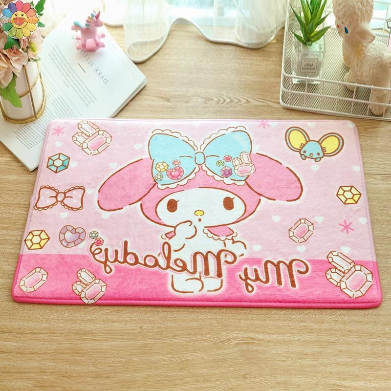GOGO Flannel เด็กการ์ตูนเสื่อเท้าดูดซับพรมปูพื้นห้องน้ําห้องครัว TH