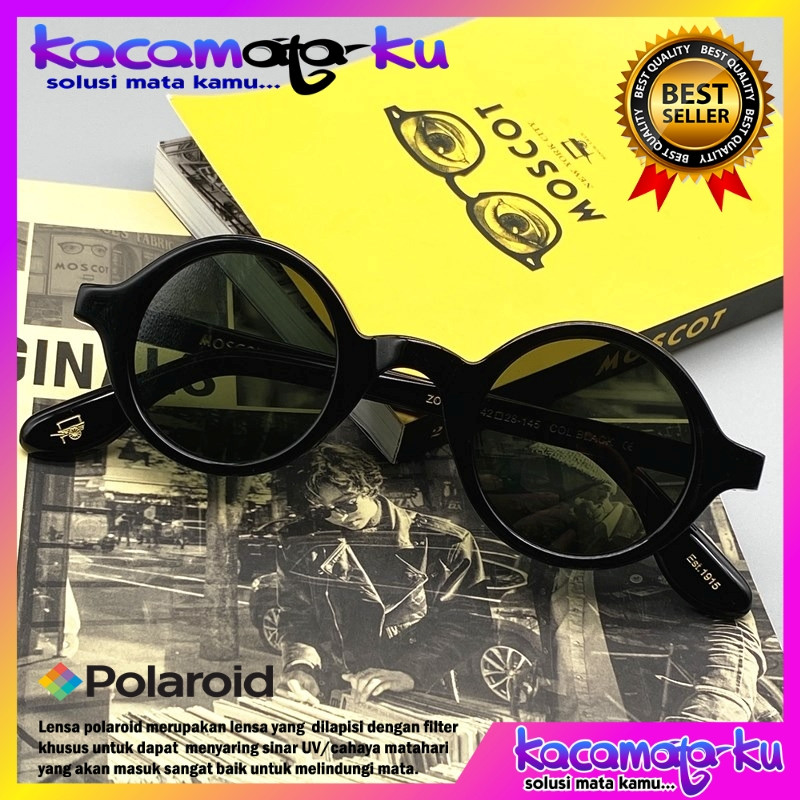 MATA Moscot Zolman Sun Round Polarized Vintage Round Glasses แว่นกันแดดดั้งเดิม