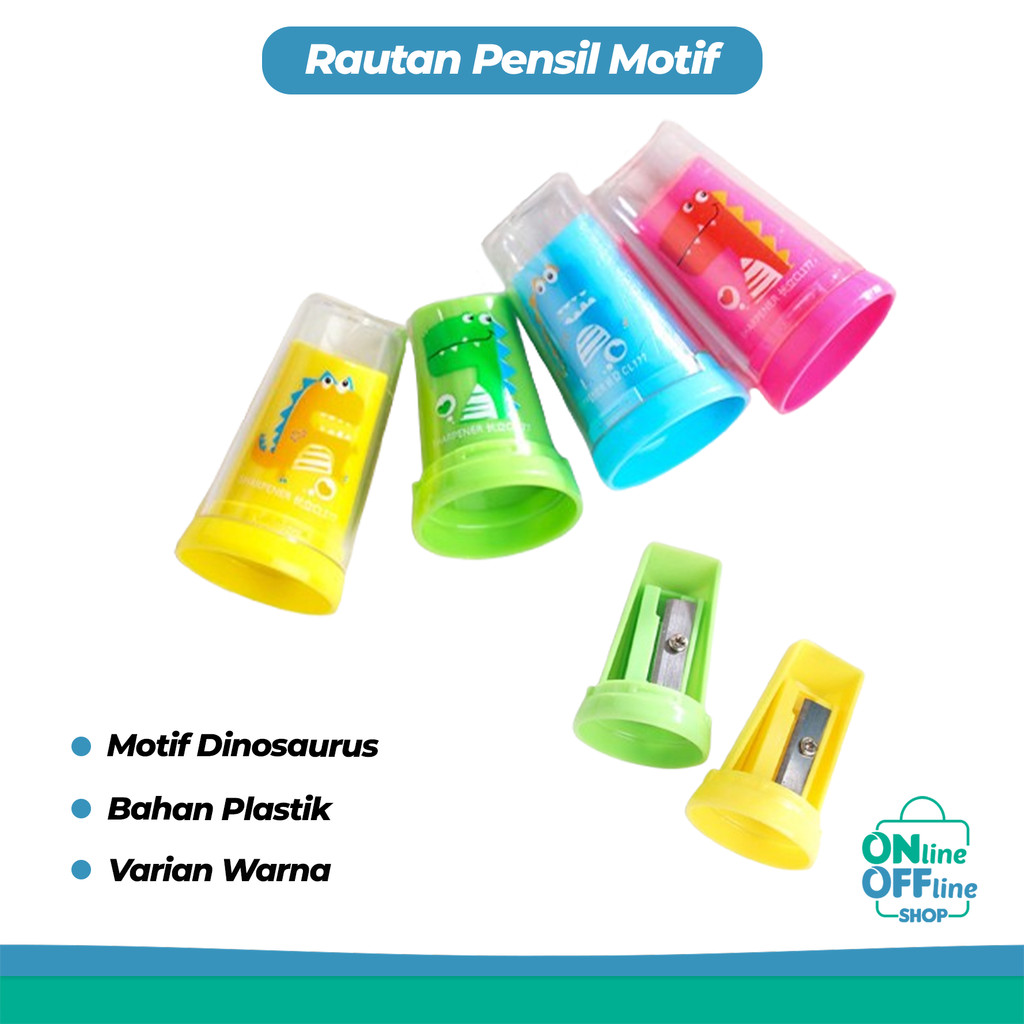 กบเหลาดินสอลายไดโนเสาร์ OOS 752