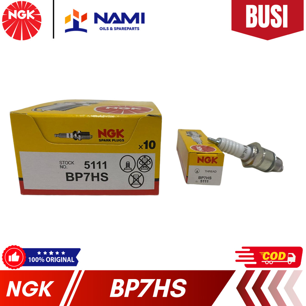WHOLESALE *NGK BP7HS / BP 7 HS* หัวเทียนมอเตอร์ไซค์ - ของแท้