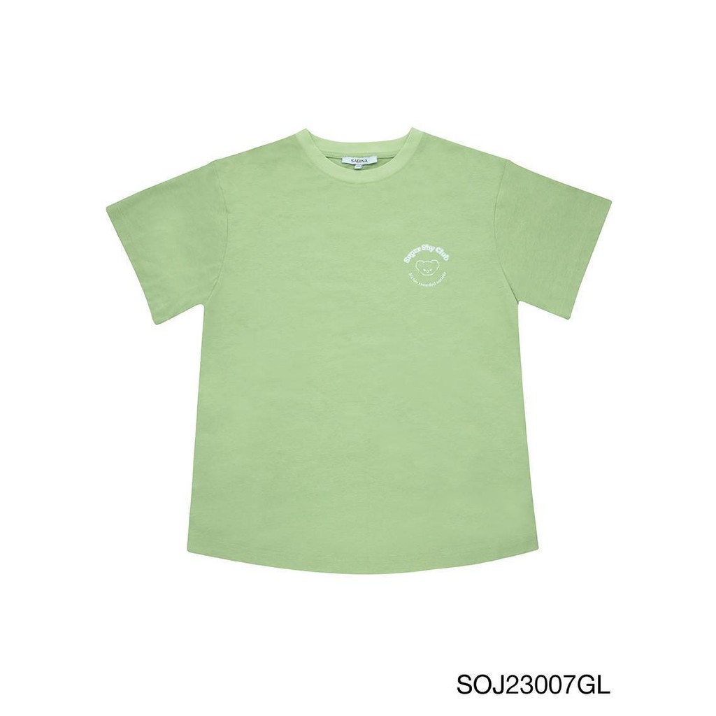 Sabina Wearever SS24 เสื้อยืด รหัส SOJ23007GL - สีเขียวอ่อน