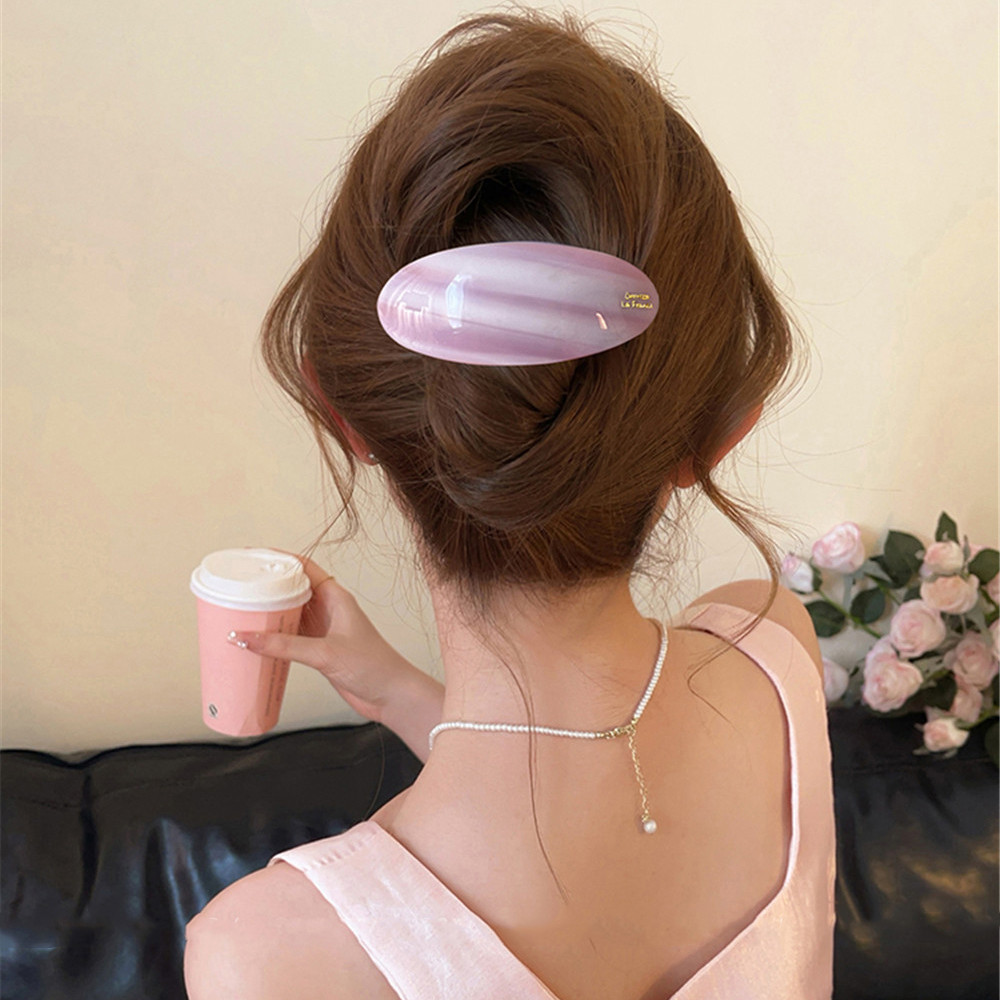 ฤดูใบไม้ผลิคลิปกิ๊บติดผมคว้าคลิปผู้หญิงระดับไฮเอนด์ 2025 ใหม่ด้านหลังหัว หนึ่ง-เส้น เชย เครื่องประดับผมแนวโน้ม - รูปที่ 5