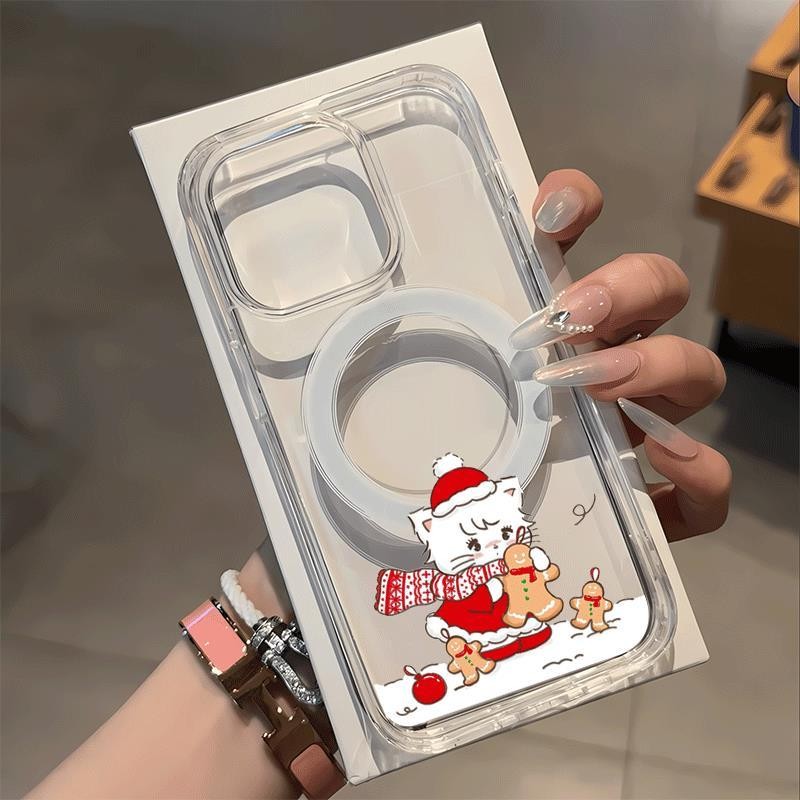 น่ารักMiniTransparentMagneticสําหรับIPHONE,11,12,13,14,15,16,16PLUS15PRO14PRO12PRO16PRO13PROMAX15PRO