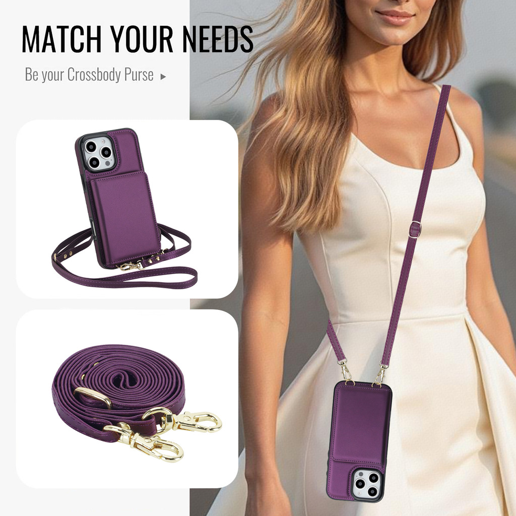 เคสโทรศัพท์ เคส Card Case สําหรับ iPhone 16 17 Pro Max พร้อมสายคล้อง Lanyard กระเป๋าใส่เหรียญกรณีโทรศัพท์มือถือสําหรับ iPhone 16 pro max 14 PRO MAX 15 16 Plus 11 12 13 promax 17 Air Case พร้อมกระเป๋าสตางค์กระเป๋า