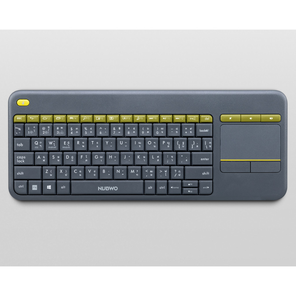 กดง่าย 🎮 GAMING NUBWO NKB-107 KEYBOARD DUAL MODE WIRELESS + BLUETOOTH TOUCHPAD คีย์บอร์ดไร้สาย มีทัช