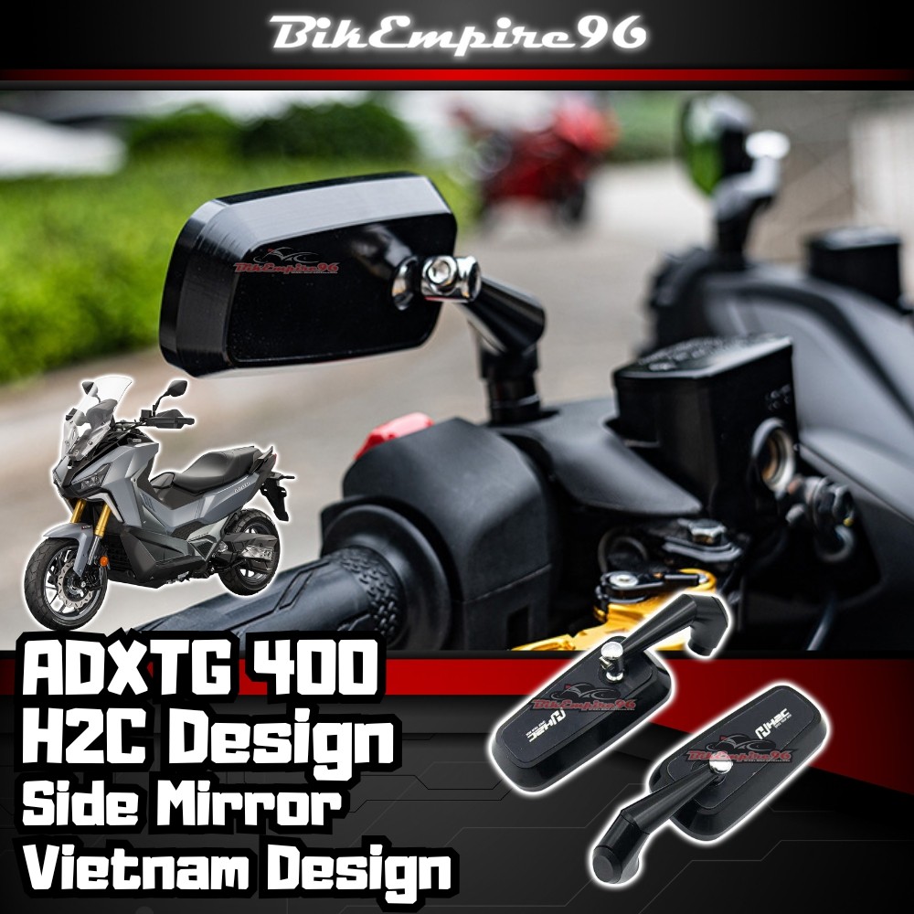 ADXTG 400 H2C Design Universal รถจักรยานยนต์กระจกมองข้างเวียดนามออกแบบกระจกใส 360 ปรับมุมสําหรับ ADX