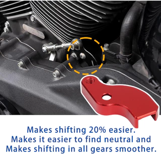 สําหรับ 2018-2025 Harley Touring สําหรับ 2018-2025 Softail Neutral Gear Shift Assist เกียร์ Shift Linkage สีดํา/สีแดง/เงิน