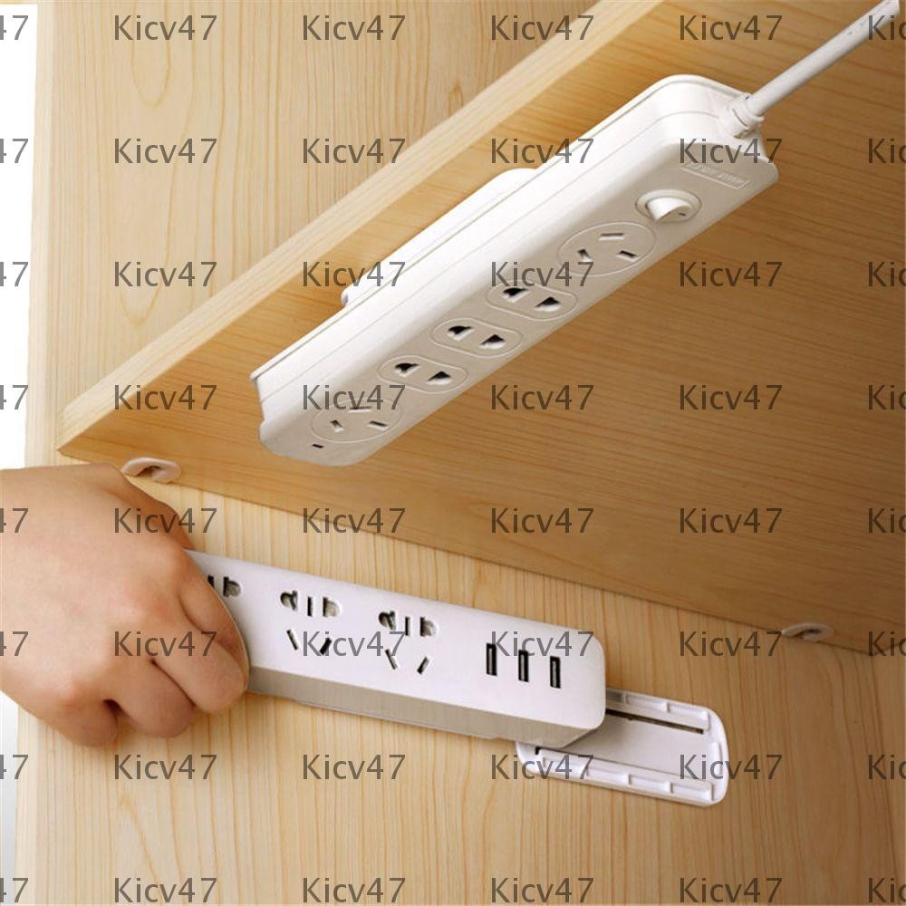 KICV Plug Fixer Punch-free Self-Adhesive Seamless Storage Shelf Wall Fixer ติดผนัง