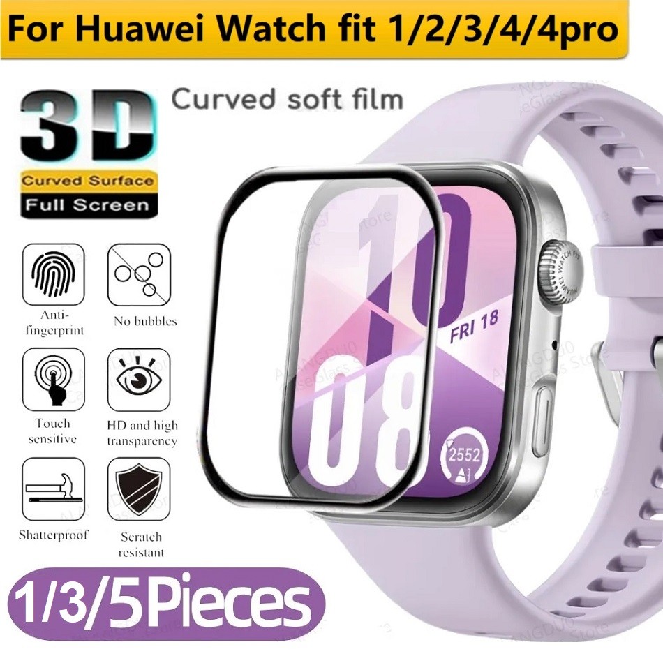 3D Curved Film For Huawei Watch Fit 4 ฟิล์ม Protective ฟิล์ม Huawei watch Fit 4 Pro Screen Protector