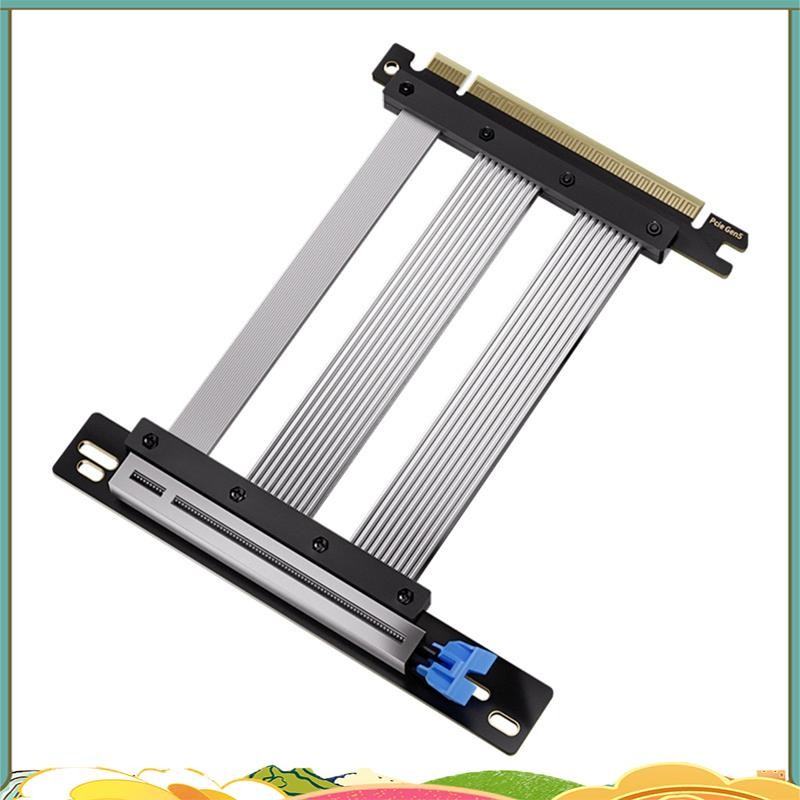 5.0 PCIE X16 Riser สายเคเบิลกราฟิกการ์ด PCI-E X16 5.0 GPU Extension PCI Riser Shielded Extender สําห