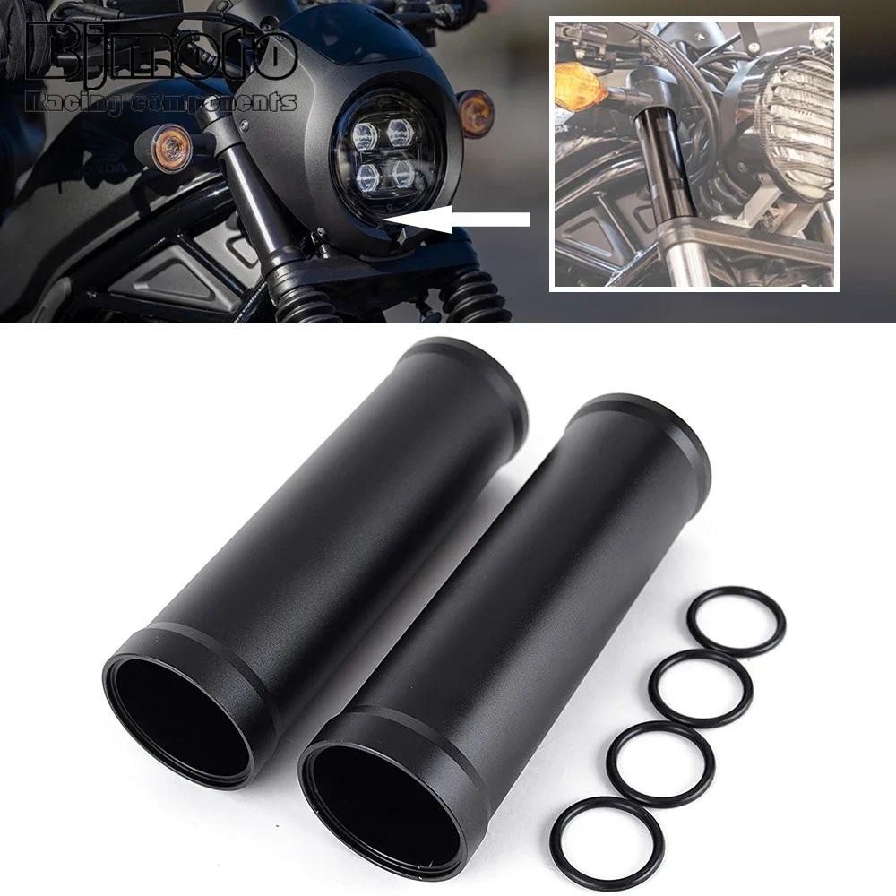 2PCS ด้านหน้าส้อมครอบคลุมยางฝุ่น Gaiter รองเท้าโช้คอัพสําหรับ Honda Rebel CMX 300 500 2017 2018 2019 2020 2021 2022 2023