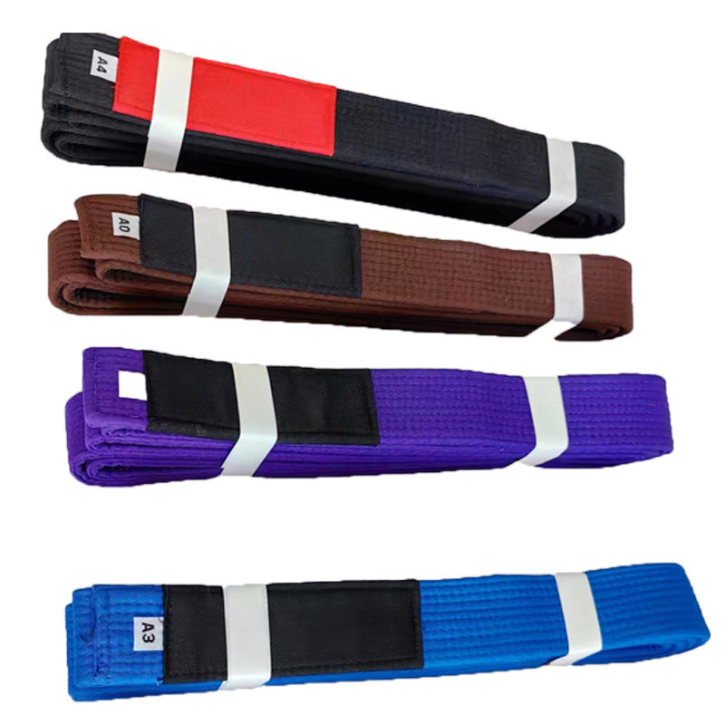 เข็มขัดบราซิล Jiu-Jitsu หนา Judo มวยปล้ําการแข่งขันการฝึกอบรมมืออาชีพหลายสีเข็มขัดผ้าฝ้ายแท้