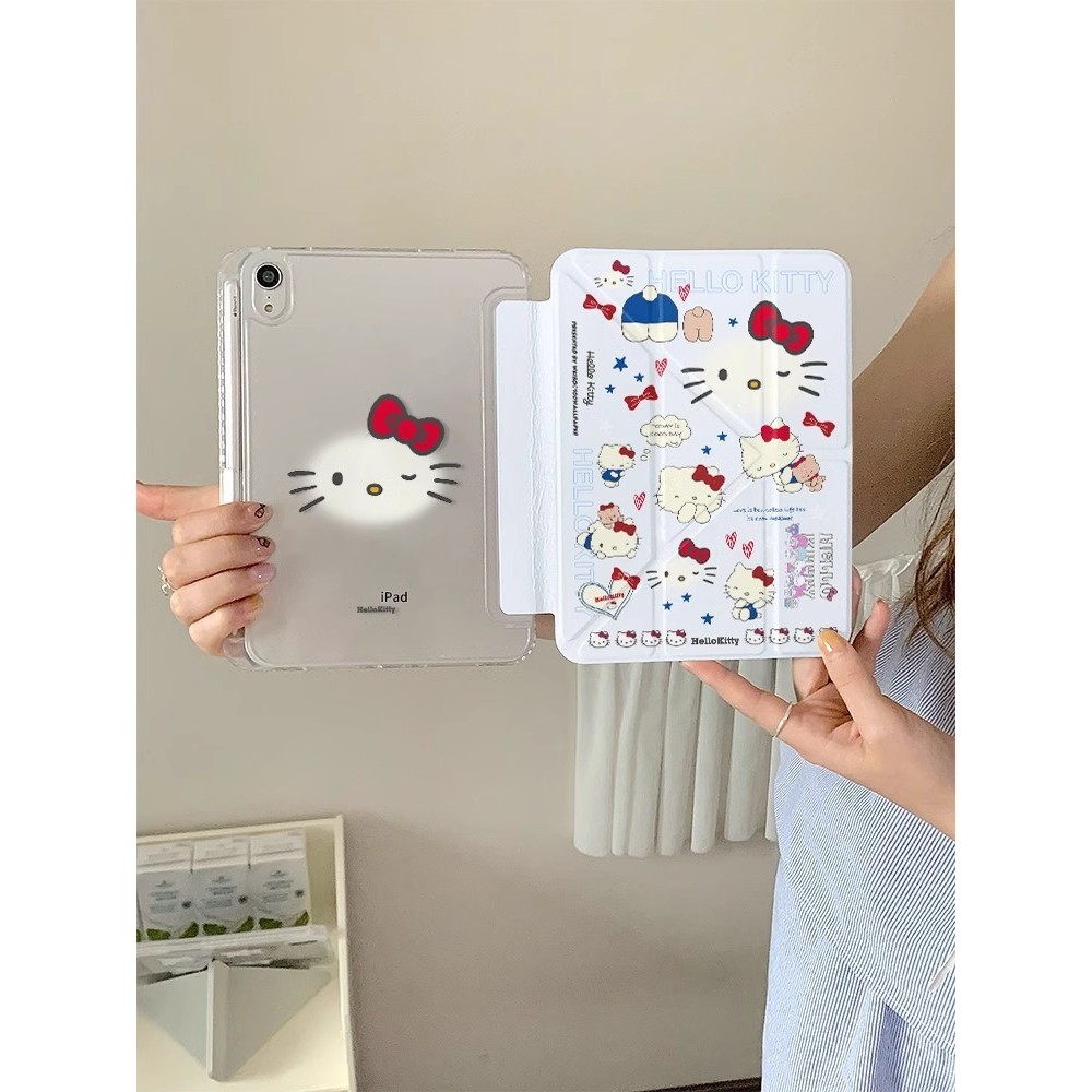 เคส ipad น่ารัก เคส ipad ปากกา เคสไอแพด case iPadใหม่น่ารัก Bow kt Cat เคส ipad เหมาะสําหรับ ipad ai