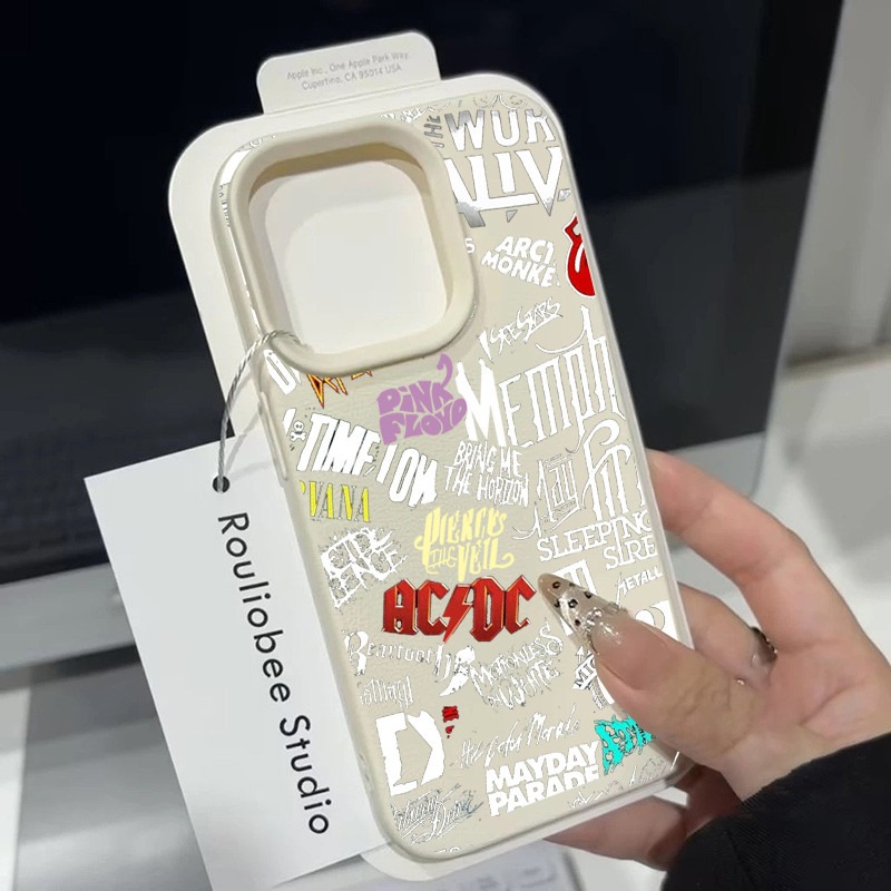 เคสโทรศัพท์มือถืออะคริลิคใส For iPhone 15 14 11 13 12ProMax X XS 7 8Plusรูปแบบสร้างสรรค์
