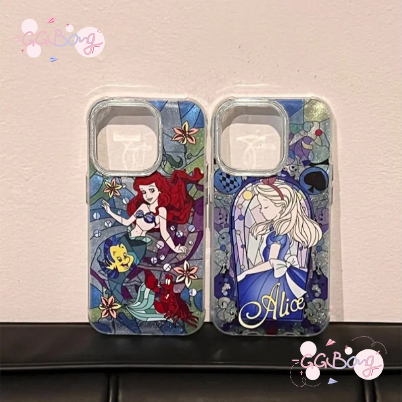 แฟชั่นอลิซนางเงือกหิมะขาวเจ้าหญิงใหม่ขนนกเส้นด้าย เคสไอโฟน 13 16 15 11 14 12 Pro Max 16 15 7 8 14 Plus XR X XS MAX SE