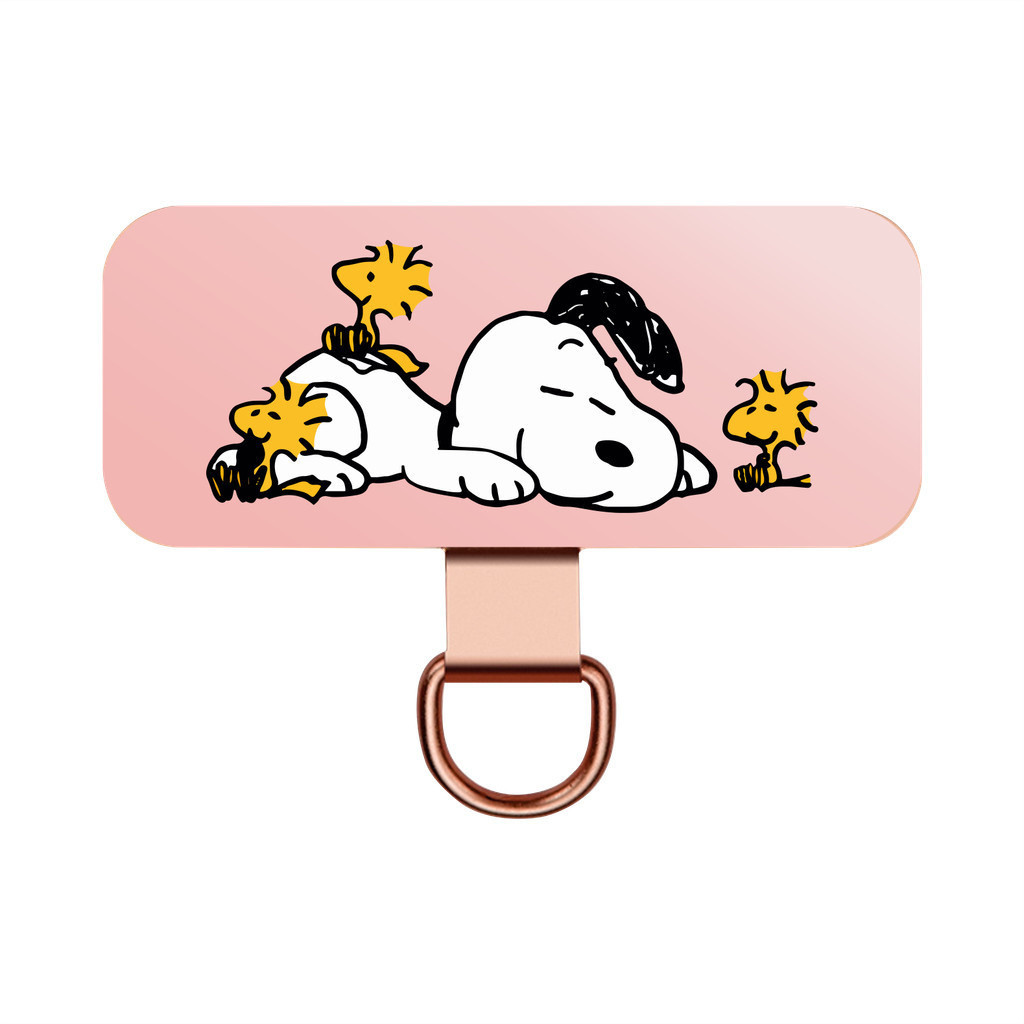 ใหม่การ์ตูน Snoopy Charlie Woodstock Lucy KT แมวน่ารัก Peace Joy คลิปโลหะวัสดุสแตนเลสปะเก็นเรียบ Flake เชือกเส้นเล็กโทรศัพท์มือถือที่ถอดออกได้