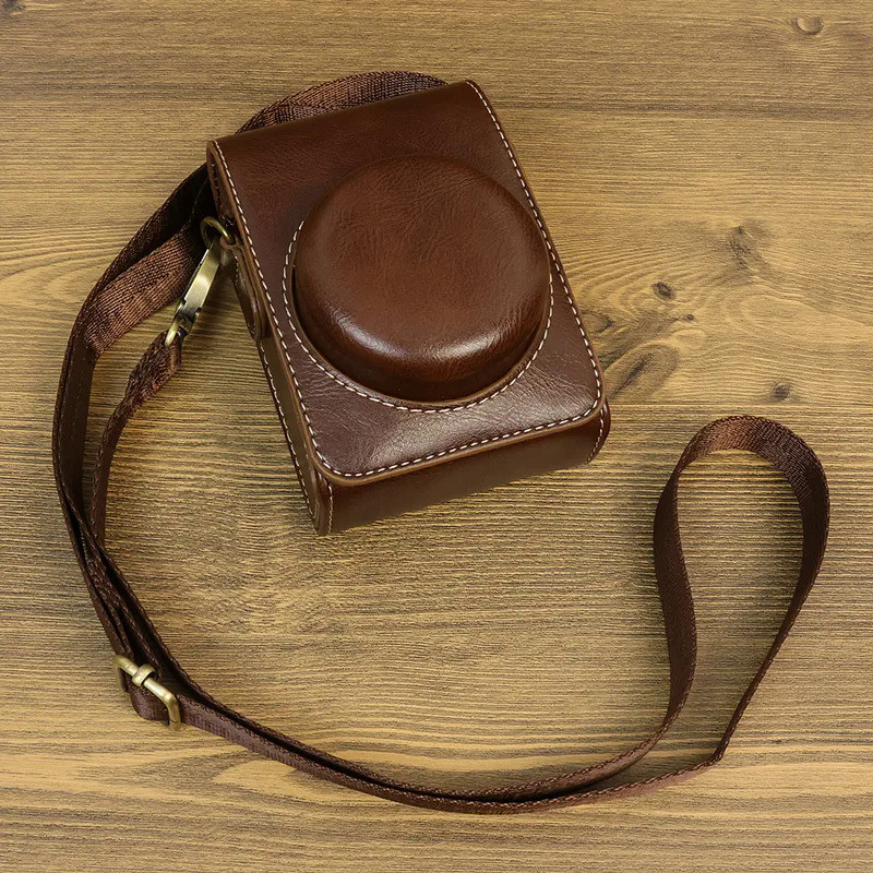 Retro PU Leather Camera Bag Hard Case For Ricoh GR III IIIx GRIII GRIIIx GRII GR2 GR3 GR3X Sony ZV-1