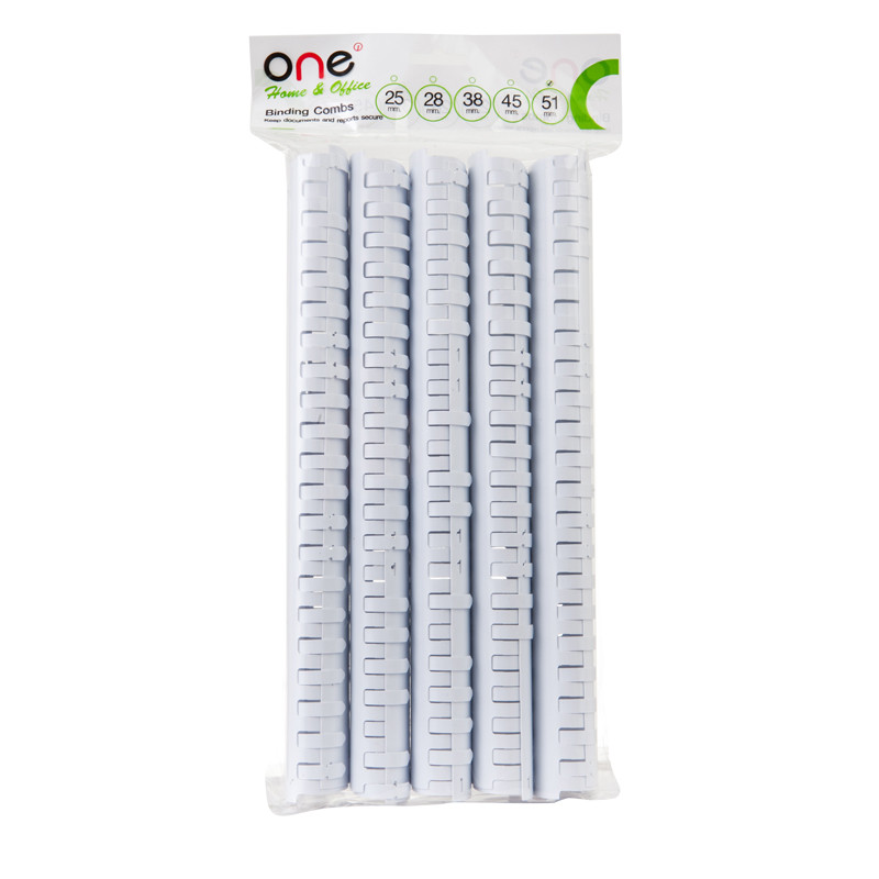 ONE สันห่วง 51 มม. รุ่น Home&Office สีขาว (แพ็ค 10 อัน)