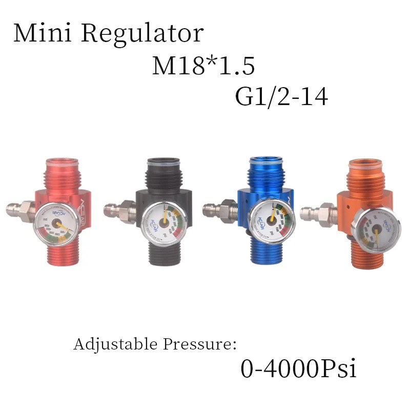 เครื่องปรับแรงดันไฟฟ้าขนาดเล็ก, คอมเพรสเซอร์ HPA, กระบอก, การชาร์จ, อะแดปเตอร์เติมดําน้ํา, อุปกรณ์ตู้ปลา, เอาต์พุต G1/2-14, 00-4000Psi