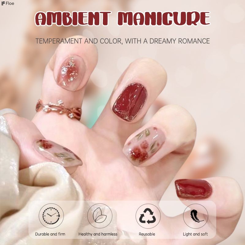 fole1.thFresh Flower Press-on Nails Cute Star Long Press-on Nails High-end Short Press-on Nails-FE
