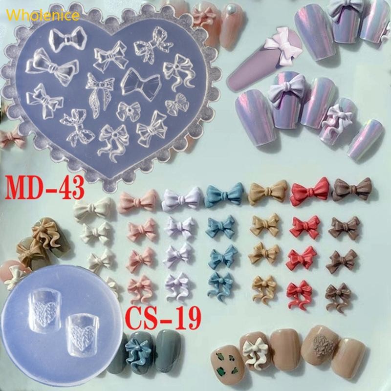 Whol คริสตัลอีพ็อกซี่เรซินแม่พิมพ์เล็บแม่แบบตกแต่งเรซิ่นหล่อแม่พิมพ์ DIY