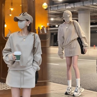 sweater sweater ผู้หญิง ทันสมัยกลวงชุดเซ็ต 2ชิ้นผู้หญิงกําลั…