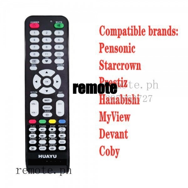 Huayu RM-L1210+ series RM-L1210+E RM-L1210+F Universal LCD/LED TV รีโมทคอนโทรลใช้งานร่วมกับ P ensoni