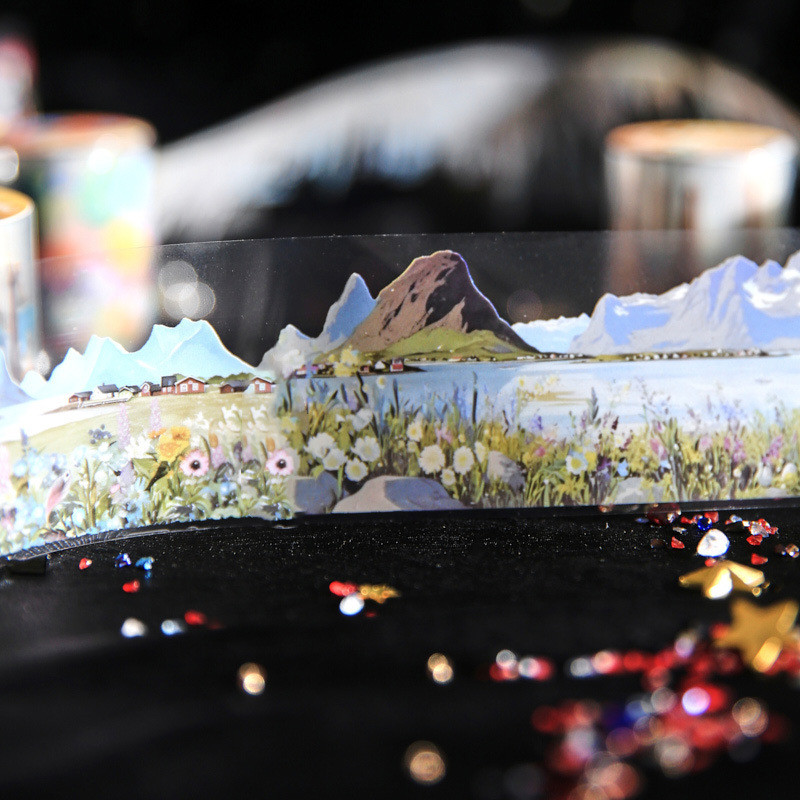 Mr.paper 200เซนติเมตร/ม้วนสัตว์เลี้ยงเทปตกแต่งวันหยุดบอลลูนกลางคืนรักษาภูมิทัศน์รูปแบบสถาปัตยกรรมเทปสร้างสรรค์มือเต็นท์จับแพะชนแกะวัสดุ DIY แฮนด์เมดตกแต่งเทป ราคา ถูกที่สุด ดีลบีเคเค แกลเลอรีภาพที่ 7